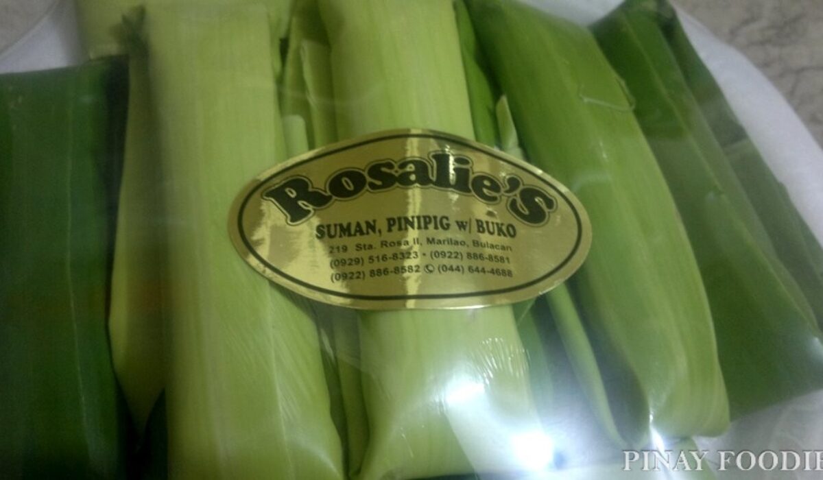 Rosalie’s suman and other sweet treats